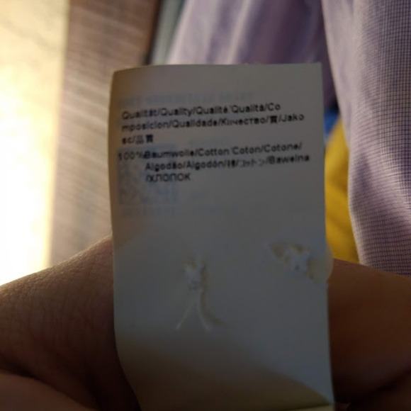 Beautiful lavender Hugo Boss men's shirt size M - Picture 3 of 3